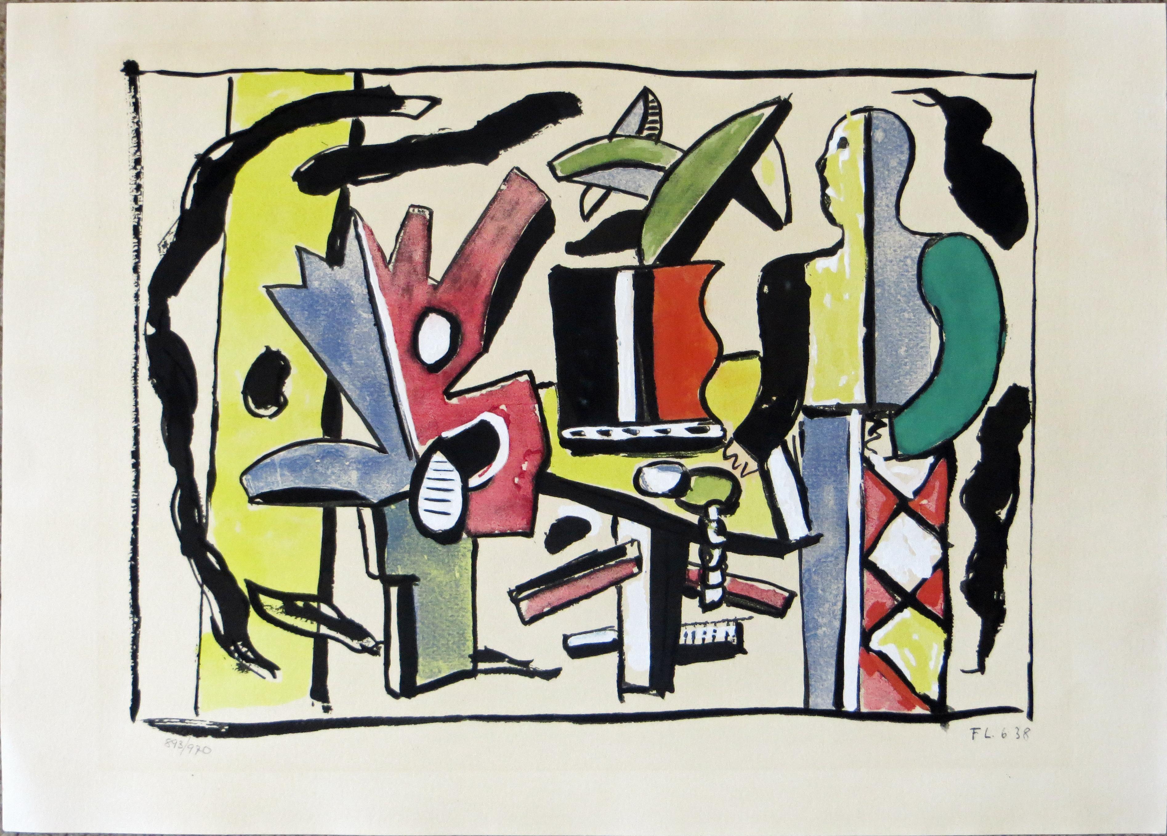 L'Artiste dans le Studio from Douze Contemporains - Print by (after) Fernand Léger