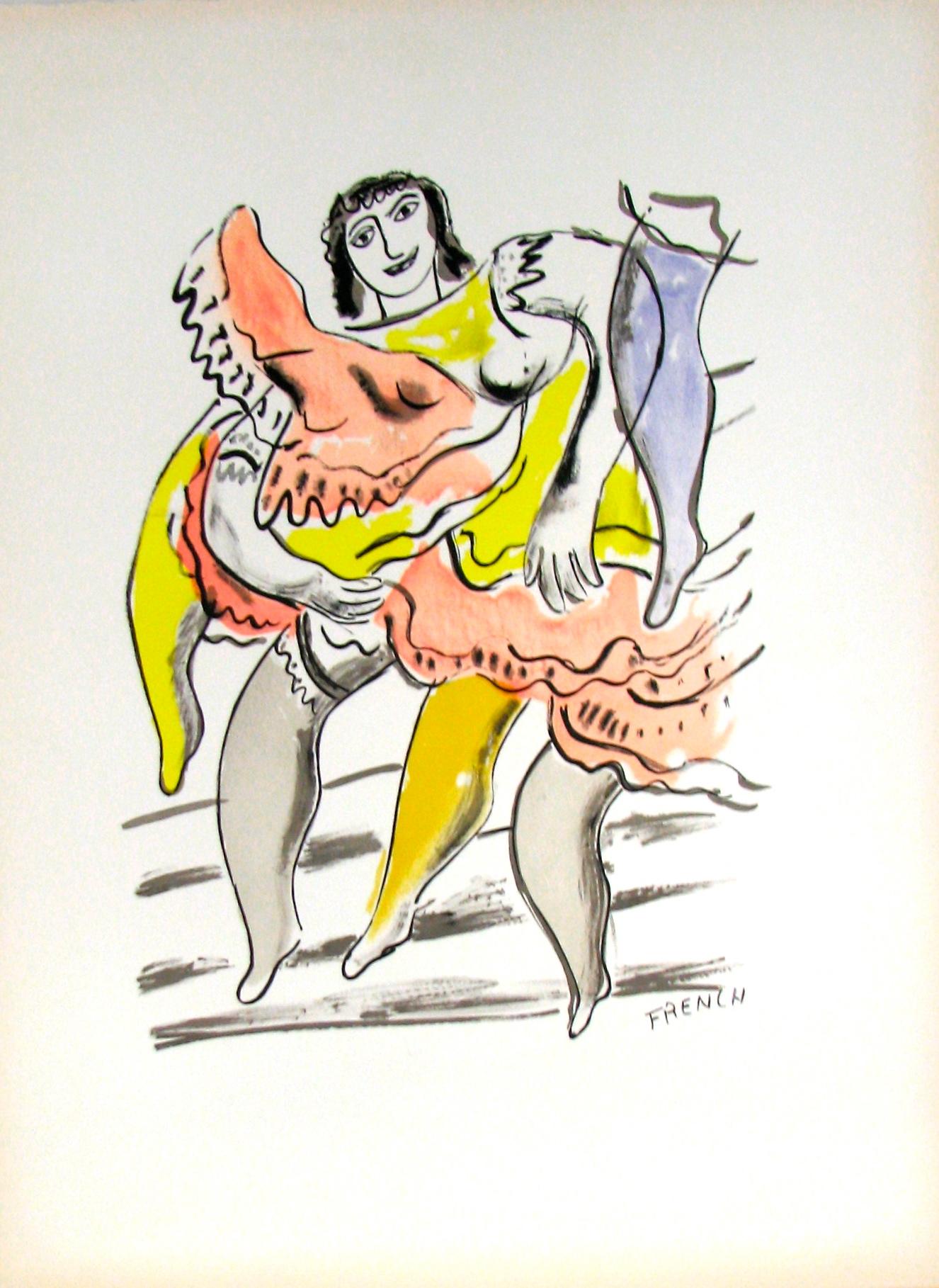 (after) Fernand Léger Print - Le French Cancan - "La Ville" (after) Fernand Leger, 1959