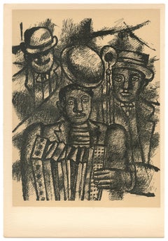 "Les musiciens" lithograph