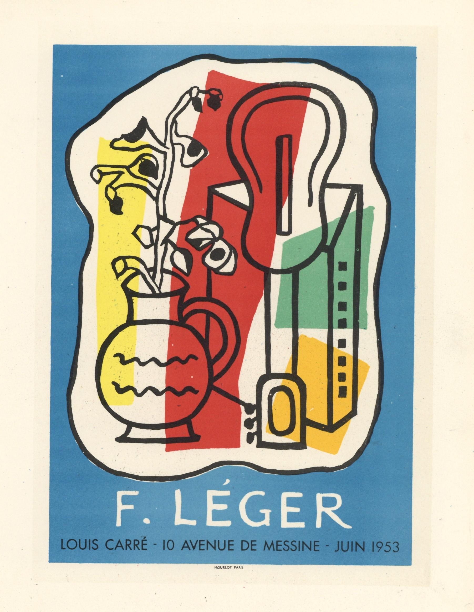 "Louis Carré" lithograph poster - Print by (after) Fernand Léger