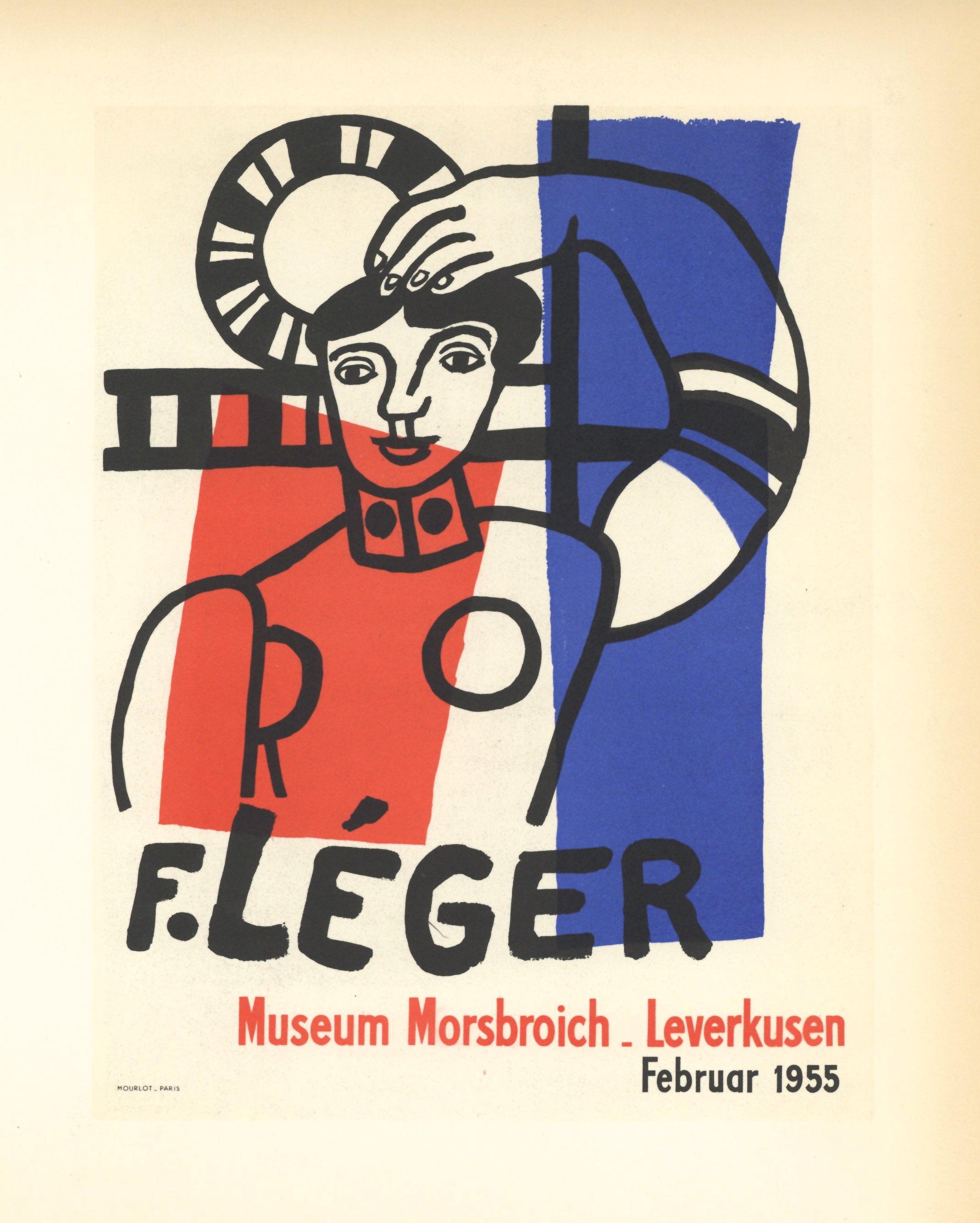 "Museum Morsbroich" lithograph poster - Print by (after) Fernand Léger