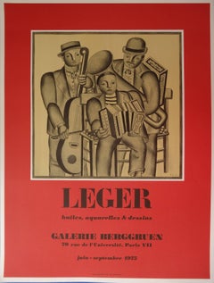 Music : The Orchestra - Lithograph poster - Berggruen / Mourlot 1975