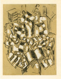 "Pochoir "Nature morte au reveil
