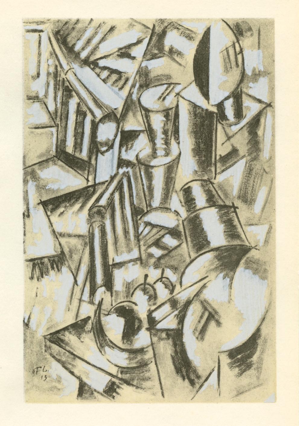 "Nature morte et personnage" pochoir