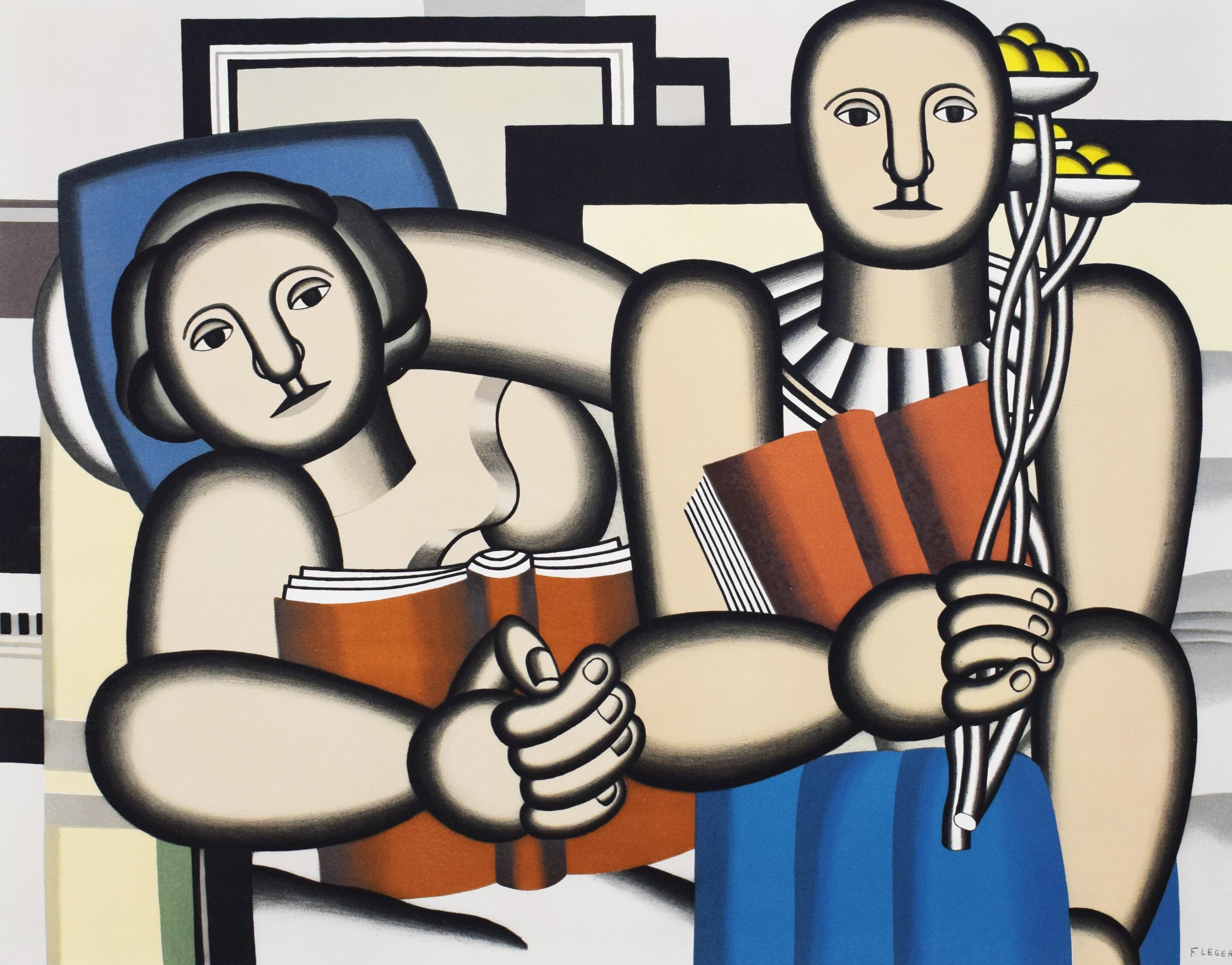 (after) Fernand Léger Figurative Print - The Reading - French Cubism