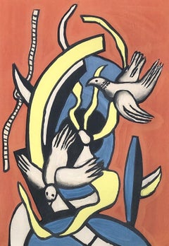 Two Birds - Lithograph - Printed Signature