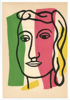"Visage" lithograph