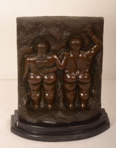 After Fernando Botero Adam and Eve, Signed Reproduction