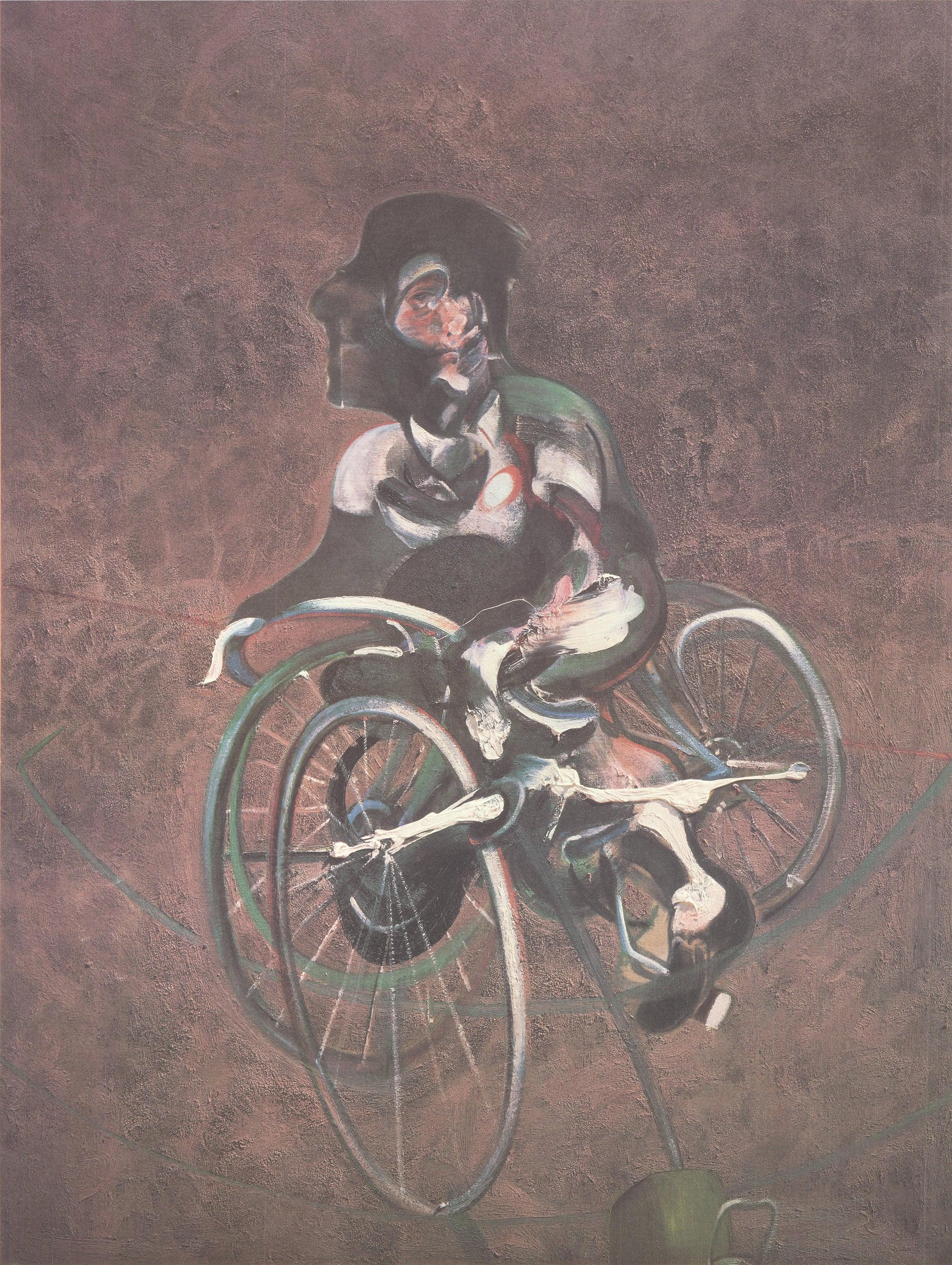 Bacon-Georges a Bicyclette, 1995, Vintage - Modern Print by After Francis Bacon