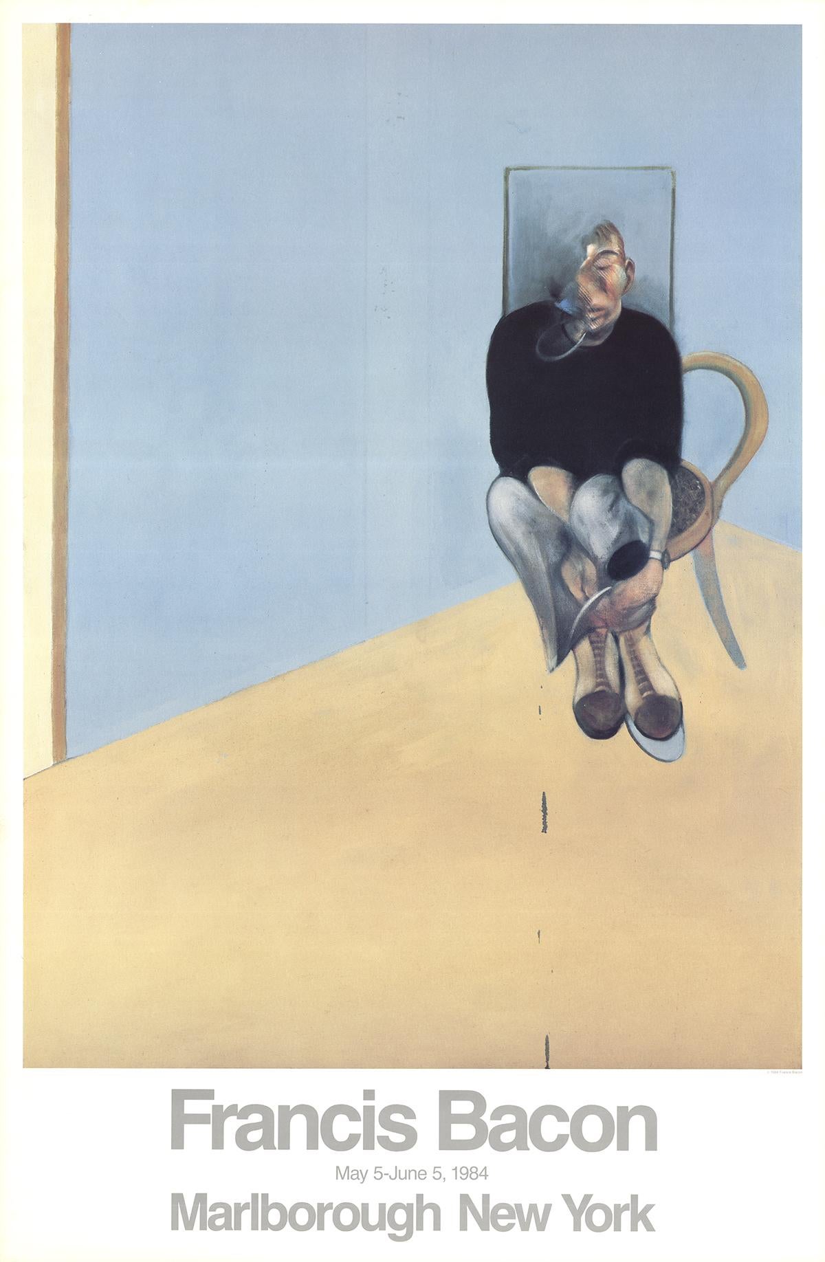 Bacon Seated Man- First Edition Vintage - Print by After Francis Bacon