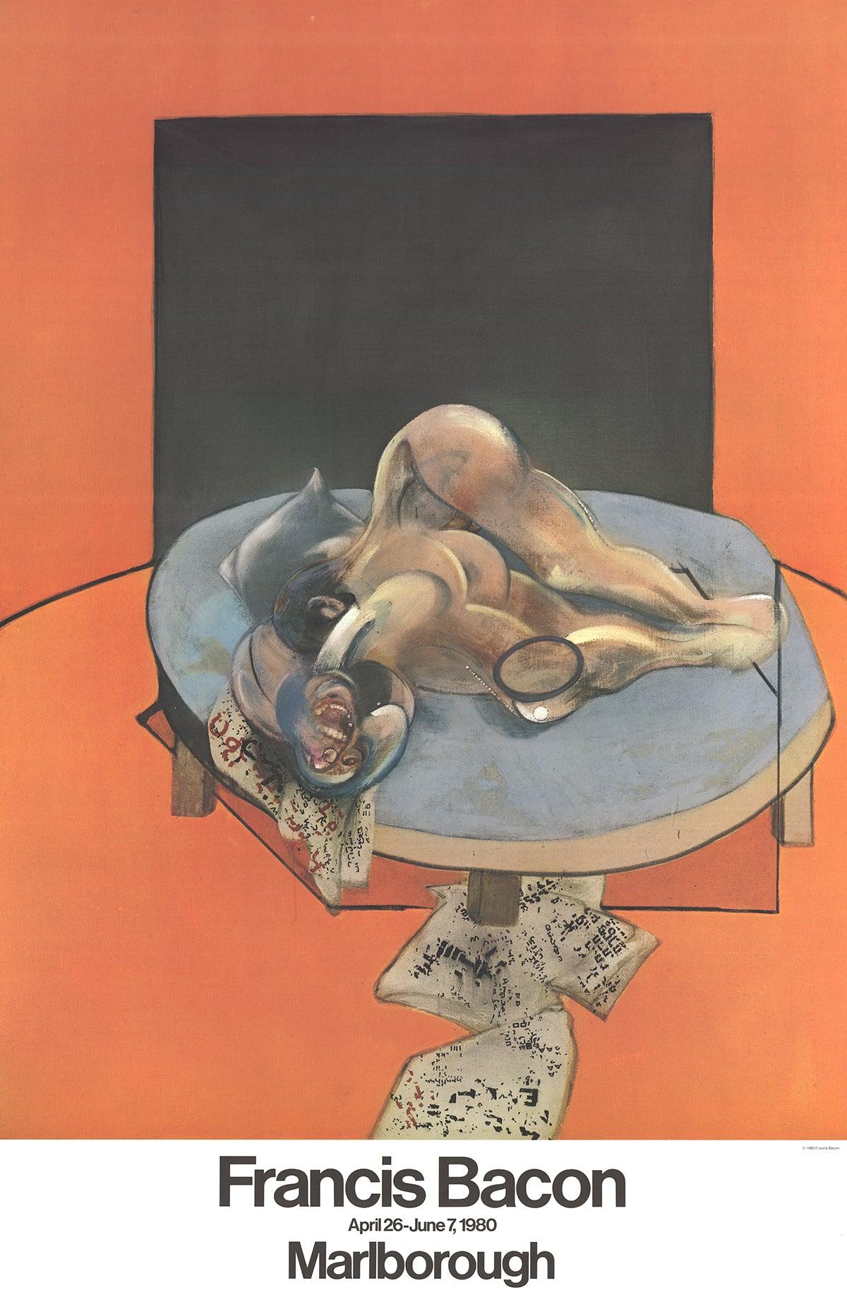 Figurative Print de (after) Francis Bacon - Francis Bacon, En Marlborough, 1980 Litografía Vintage