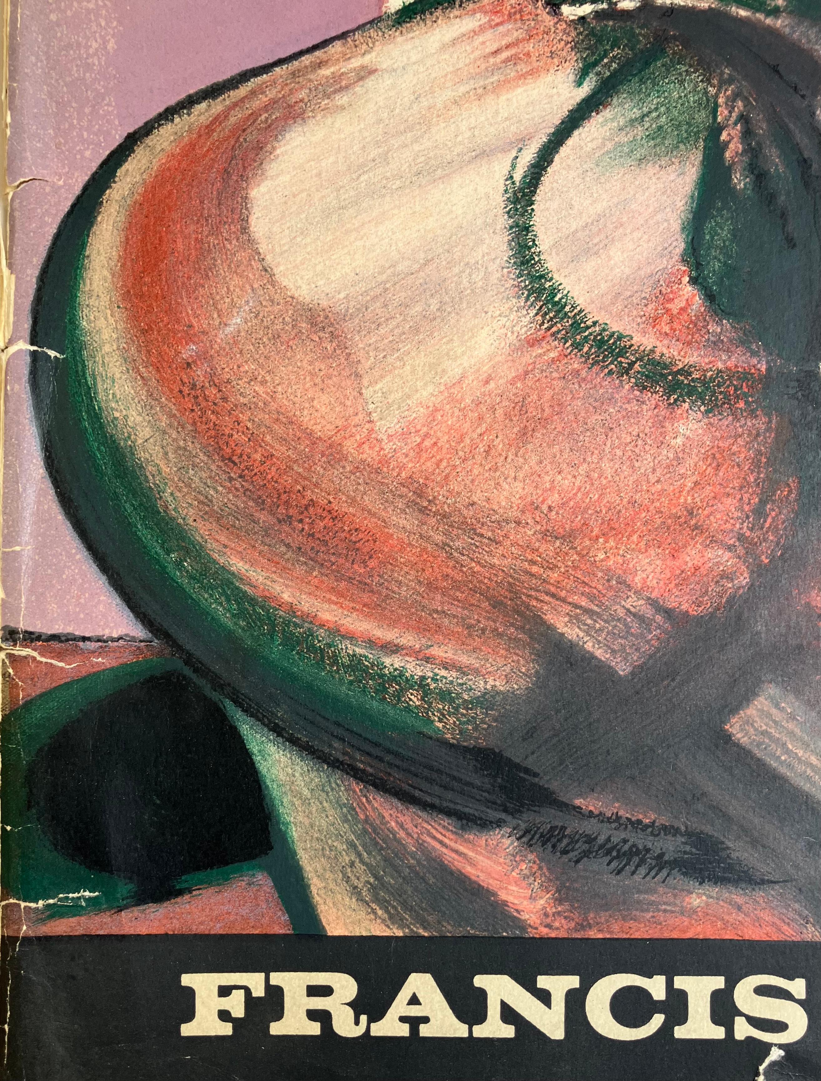 1960s Francis Bacon lithographic cover  from Derrière le miroir: 
A highly decorative vintage 1960s Bacon frame-piece constructed under the supervision of the artist. 

Medium: Lithographic cover in colors on wove paper. Dimensions: 15 x 11 inches. 