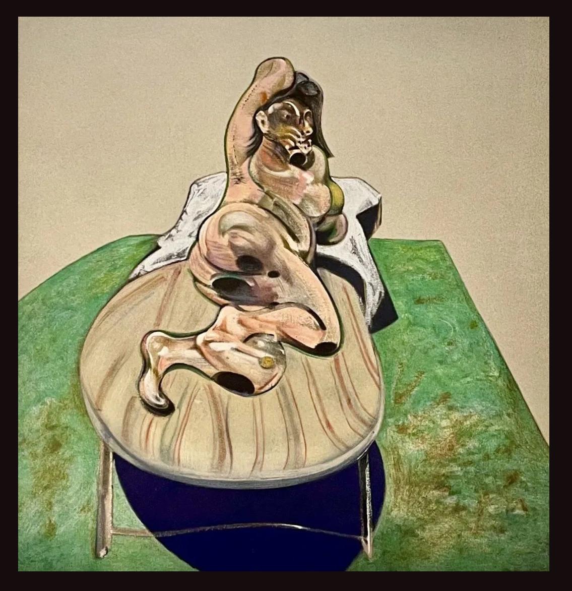 Lithographie originale Henrietta Moraes, Francis Bacon, 1966 - Print de (after) Francis Bacon