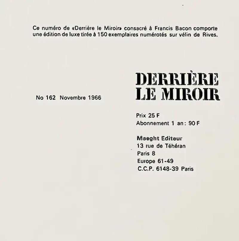 Francis Bacon „Porträt von George Dyer Crouching“, Farblithographie, 1966 (Nachdem) (Zeitgenössisch), Print, von (after) Francis Bacon