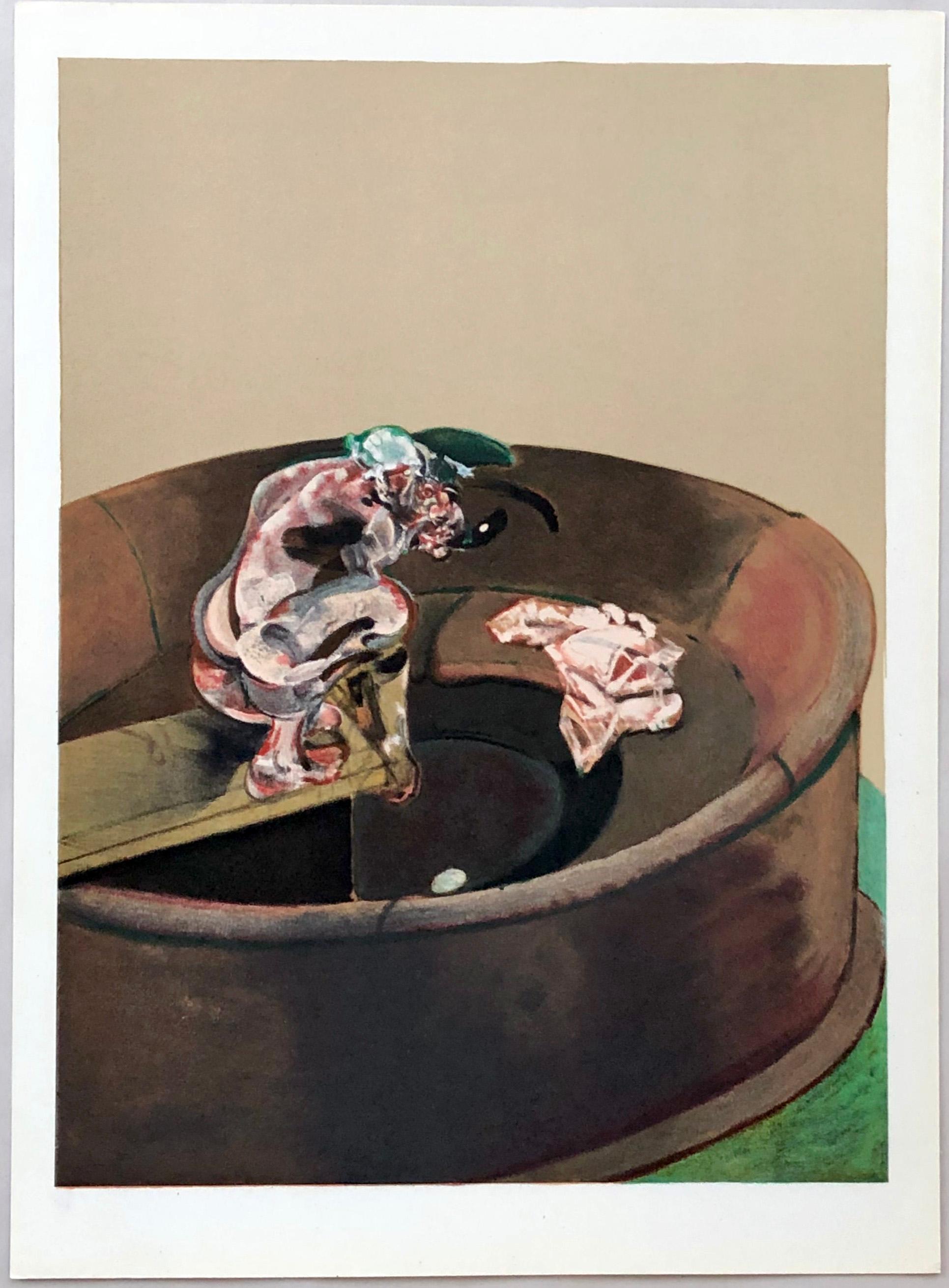 Francis Bacon lithograph Portrait of George Dyer Crouching 1966 - Print by (after) Francis Bacon