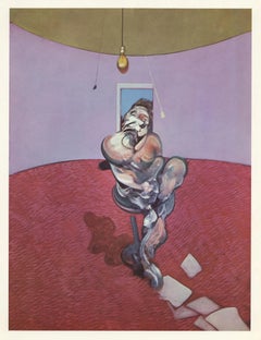 Vintage Francis Bacon, 'Portrait of George Dyer Talking' color lithograph, 1966 (After)