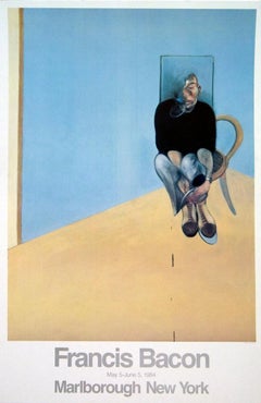 Francis Bacon, Homme assis, 1980, Lithographie d'époque