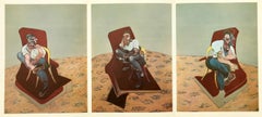 Francis Bacon Three Studies for Portrait of Lucian Freud (Bacon lithograph)