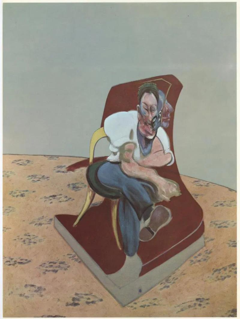 Francis Bacon 'Three Studies for Portrait of Lucian Freud' lithograph 1966 For Sale 2