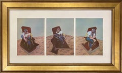 Francis Bacon "Tres estudios para el retrato de Lucian Freud" litografía 1966