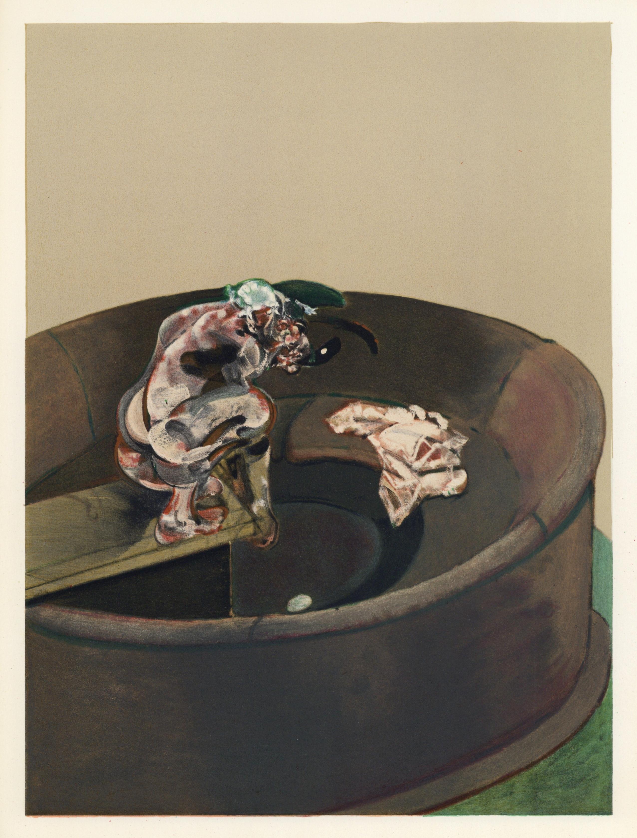 "George Dyer Squatting" lithograph