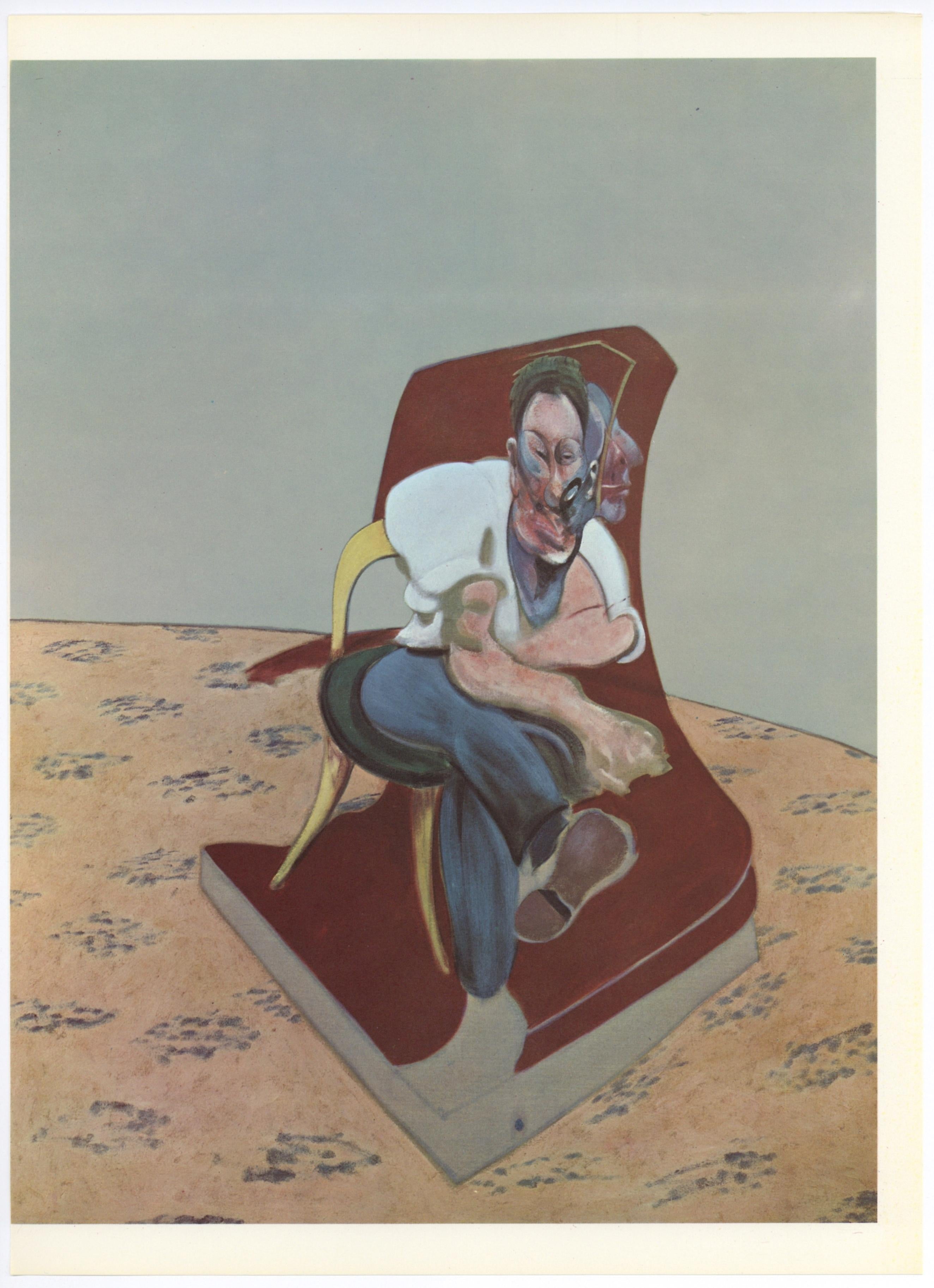 Portrait Print (after) Francis Bacon - "Lithographie "Lucian Freud