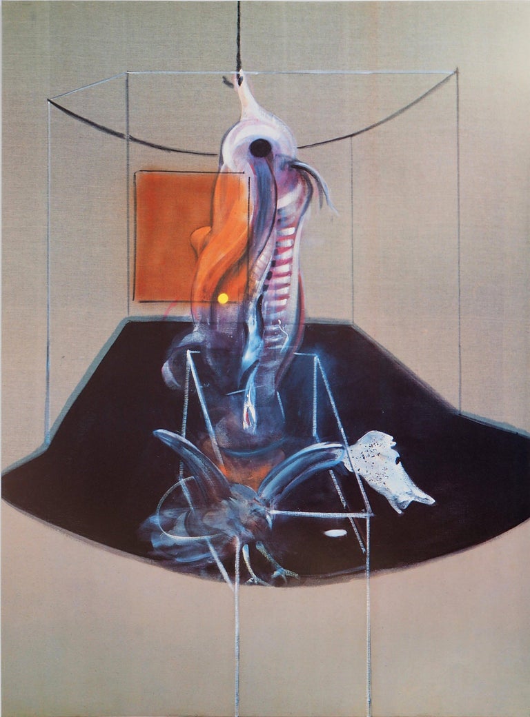 after) Francis Bacon - Meat Carcass and Bird of Prey - Vintage Poster For  Sale at 1stDibs | carcass poster