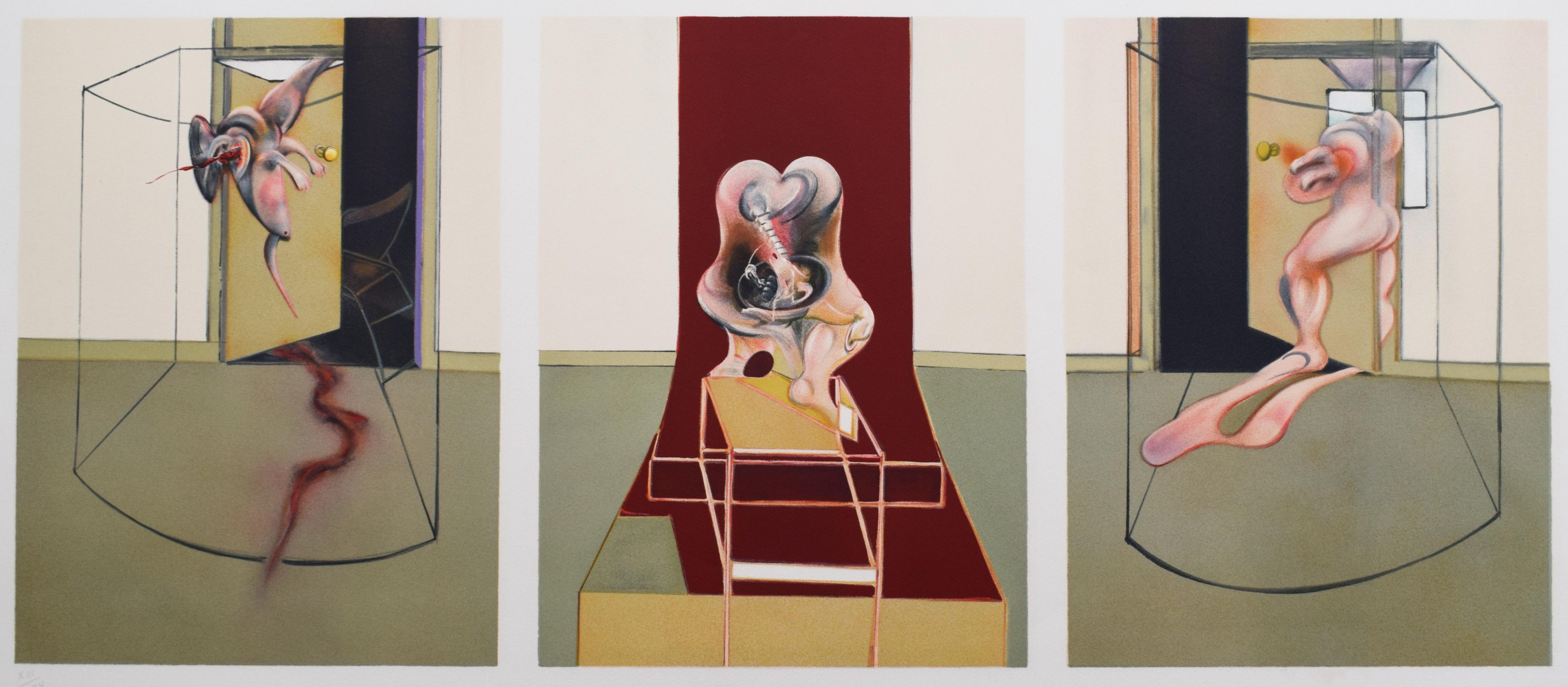 (after) Francis Bacon Abstract Print - Oresteia of Aeschylus - Irish British Abstract Greek Mythology Aeschylus