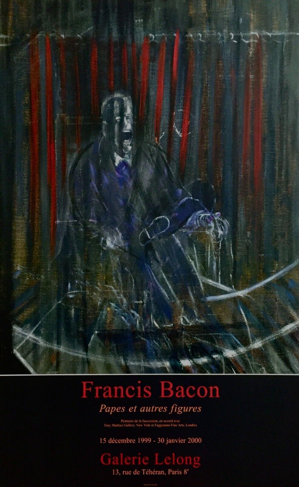 (after) Francis Bacon Figurative Print - Pope Innocent X 1999 Galerie Lelong Exhibition Poster