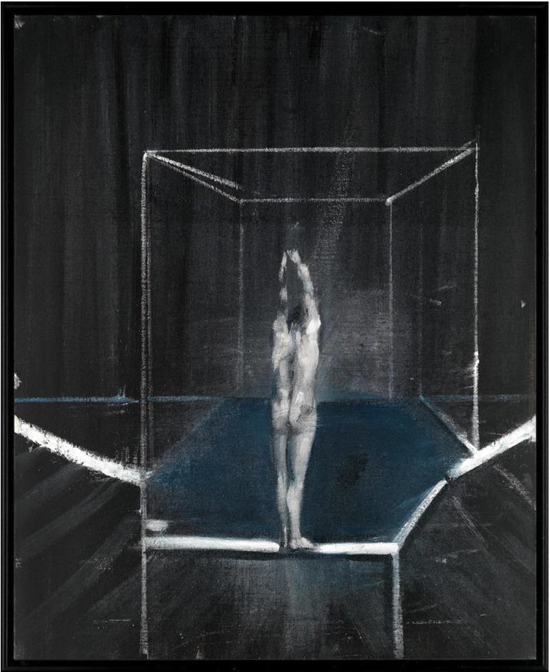 (after) Francis Bacon Figurative Print – Q4 Studie eines Aktes