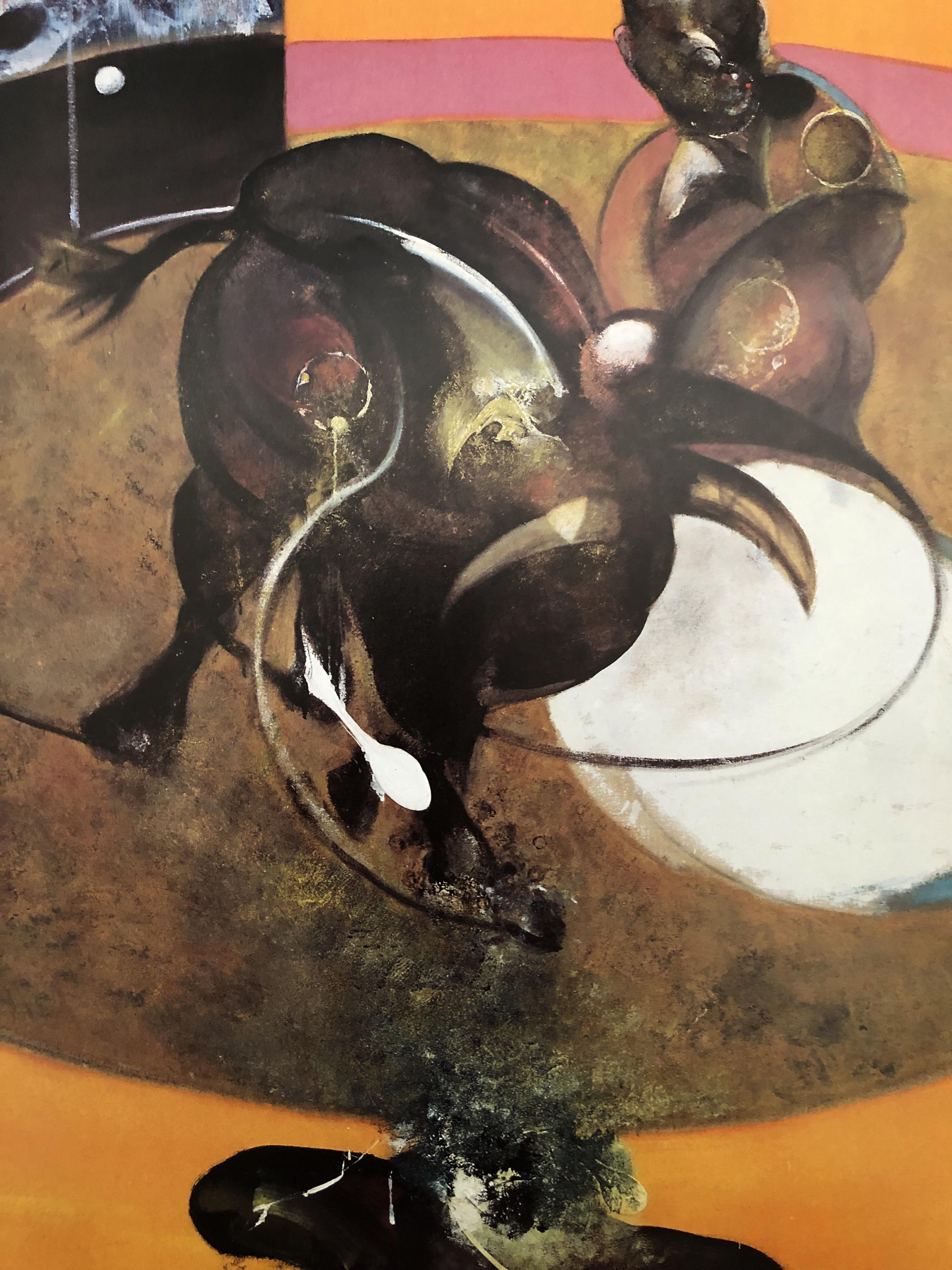 (D'après) Francis Bacon
Étude pour une corrida

Affiche, 1995
Imprimé et publié par Maeght
Taille 86 x 50 cm (c. 33,8 x 19,7 in)
Excellent état.
