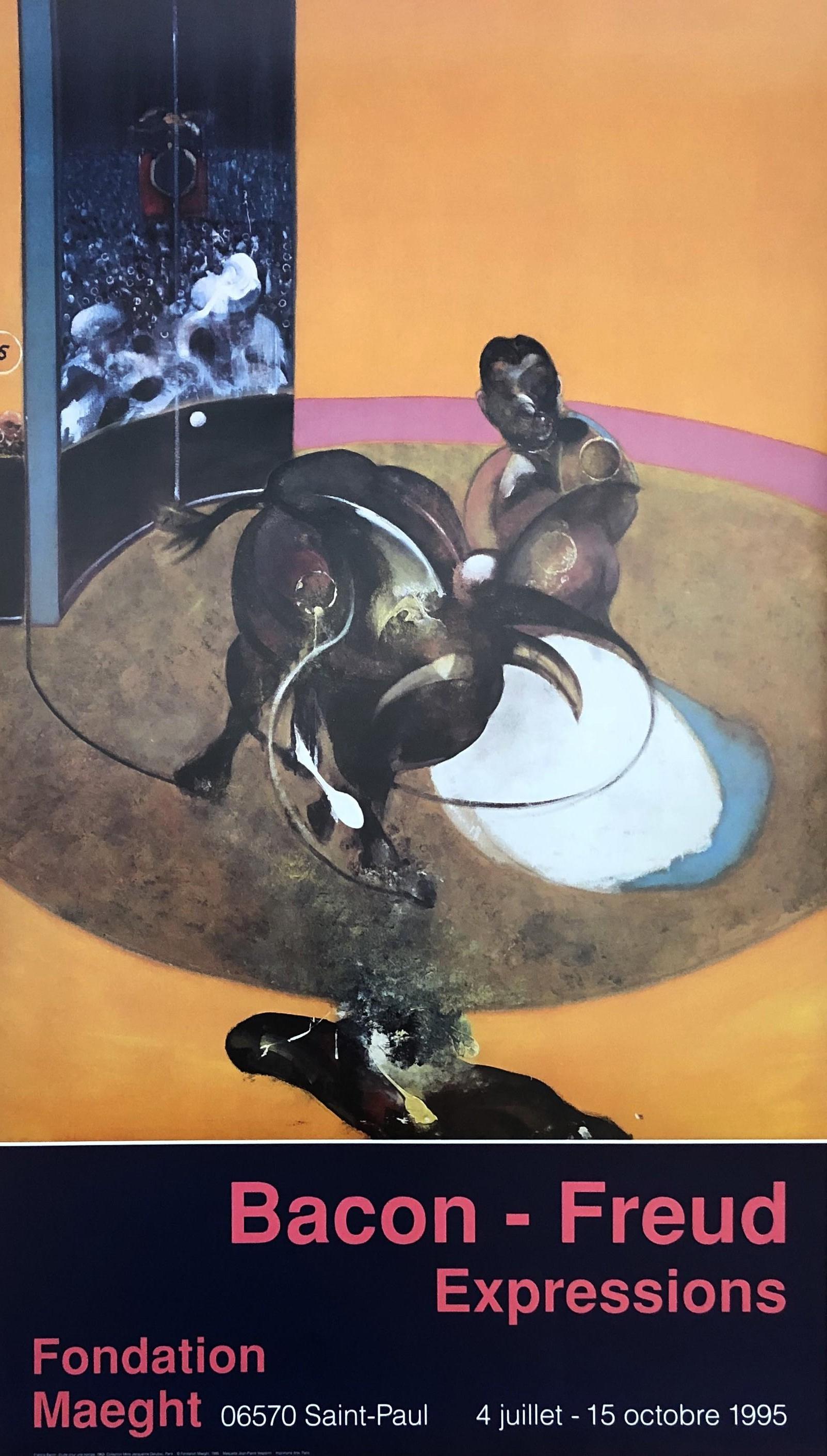 (after) Francis Bacon Figurative Print - Study For a Corrida - Vintage Poster 