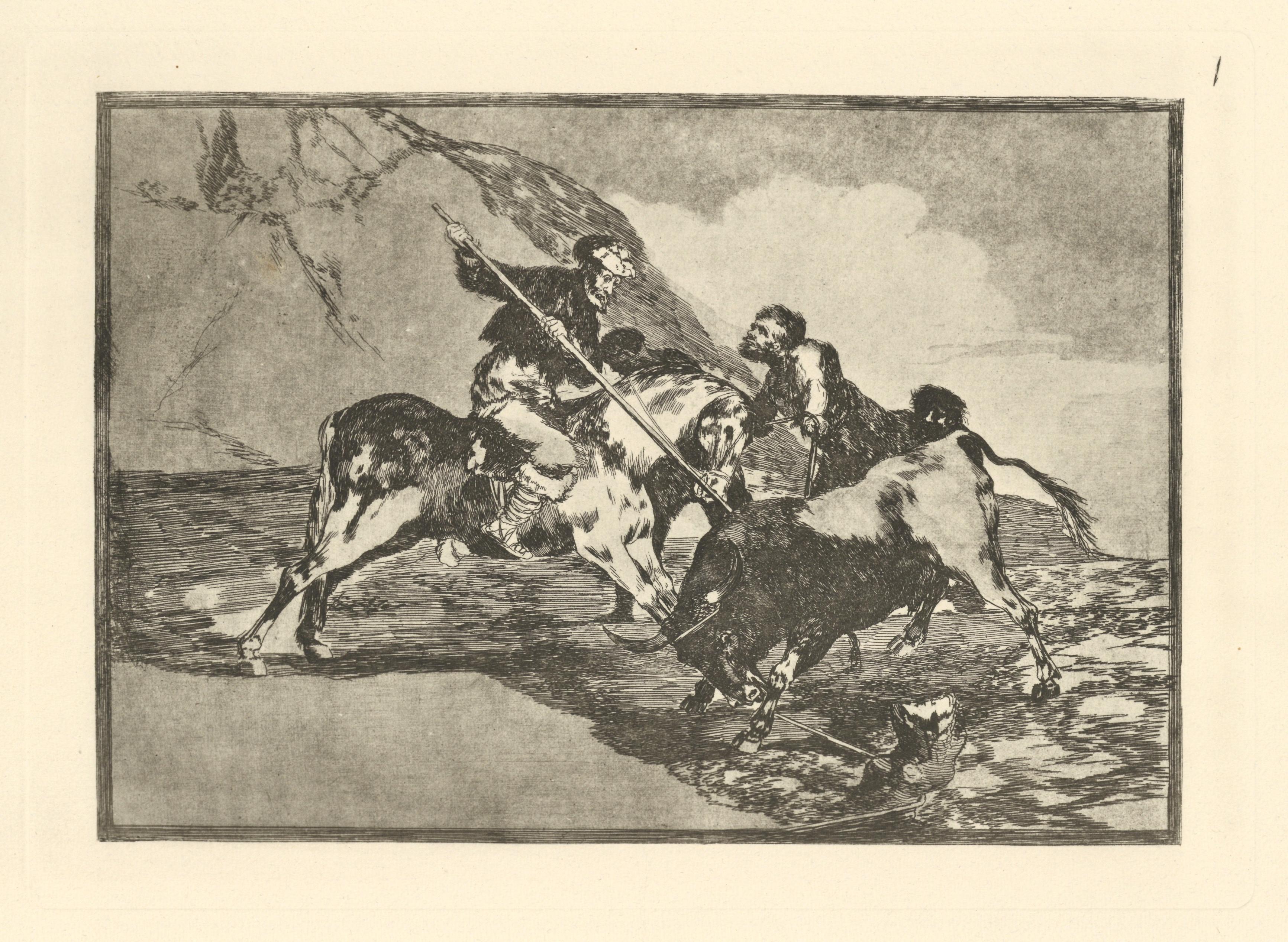 Tauromaquia - Plate 1 - Print by (after) Francisco Goya