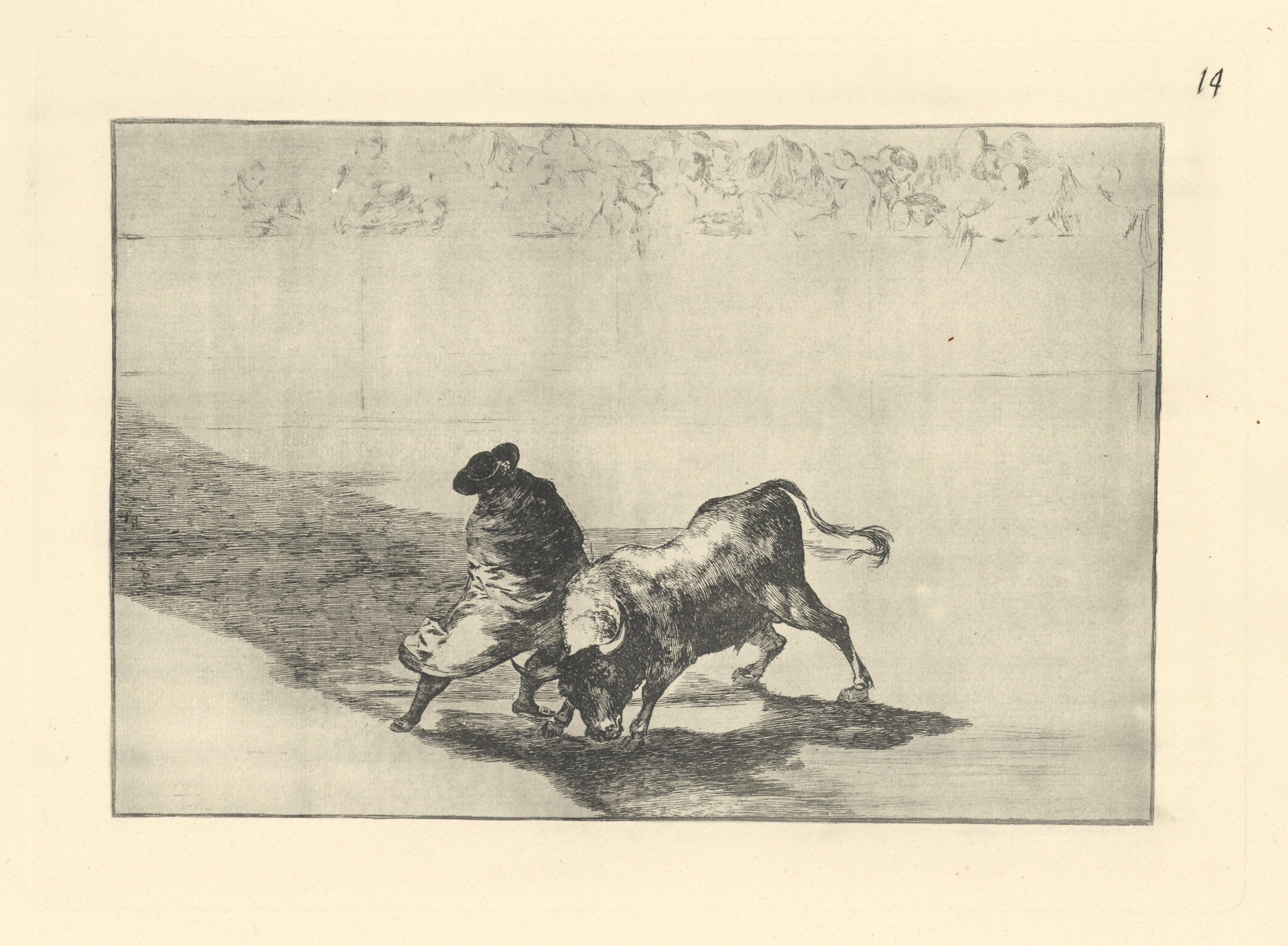 Tauromaquia - Plate 14 - Print by (after) Francisco Goya