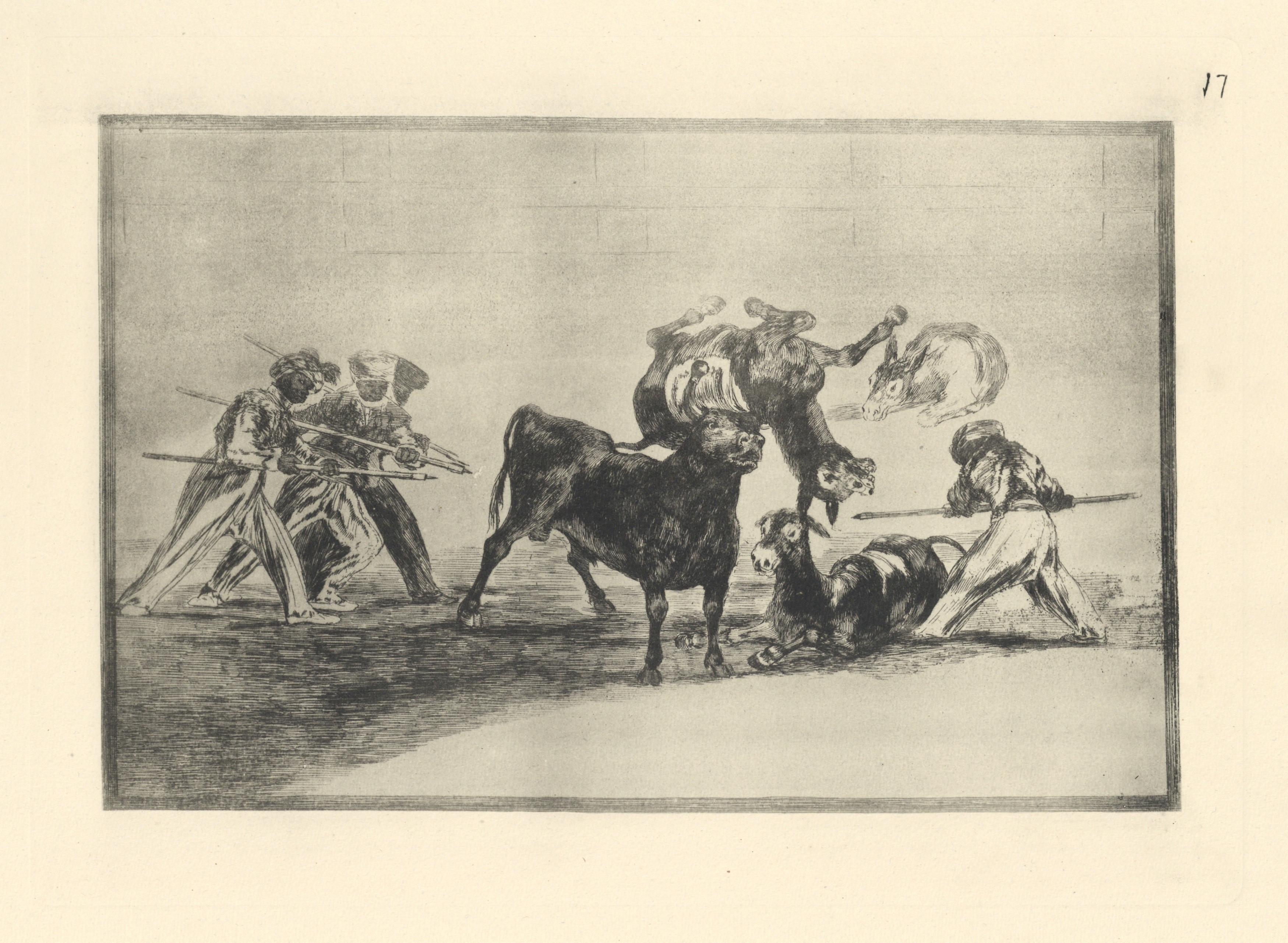 Tauromaquia - Plate 17 - Print by (after) Francisco Goya