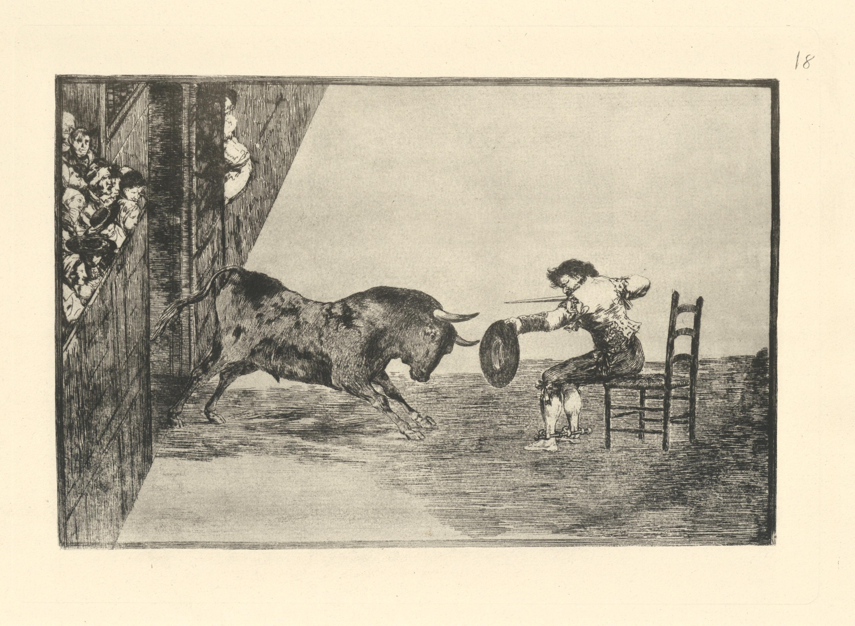 Tauromaquia - Plate 18 - Print by (after) Francisco Goya