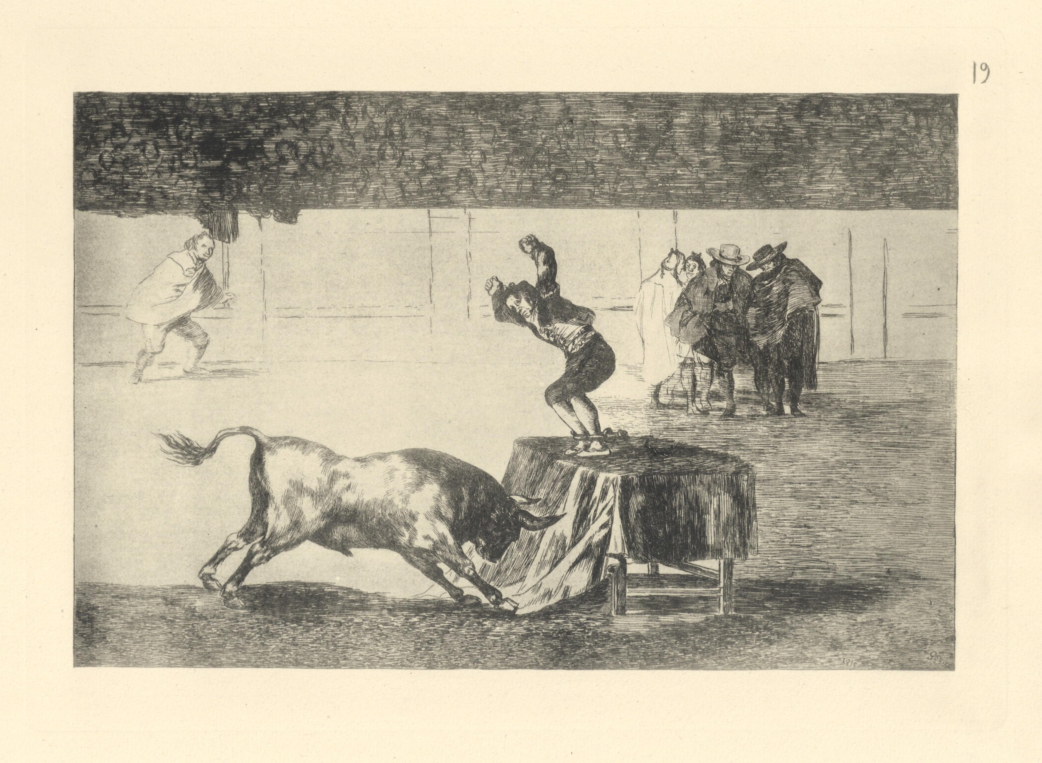 Tauromaquia - Plate 19 - Print by (after) Francisco Goya