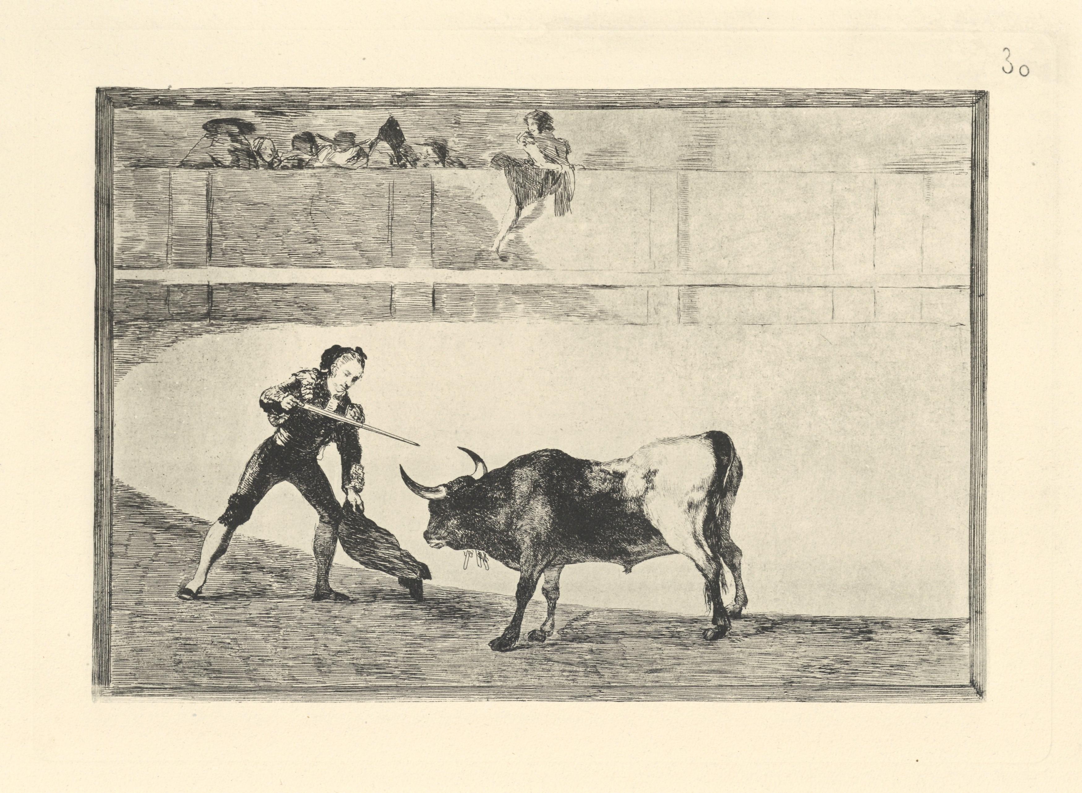 Tauromaquia - Plate 30 - Print by (after) Francisco Goya
