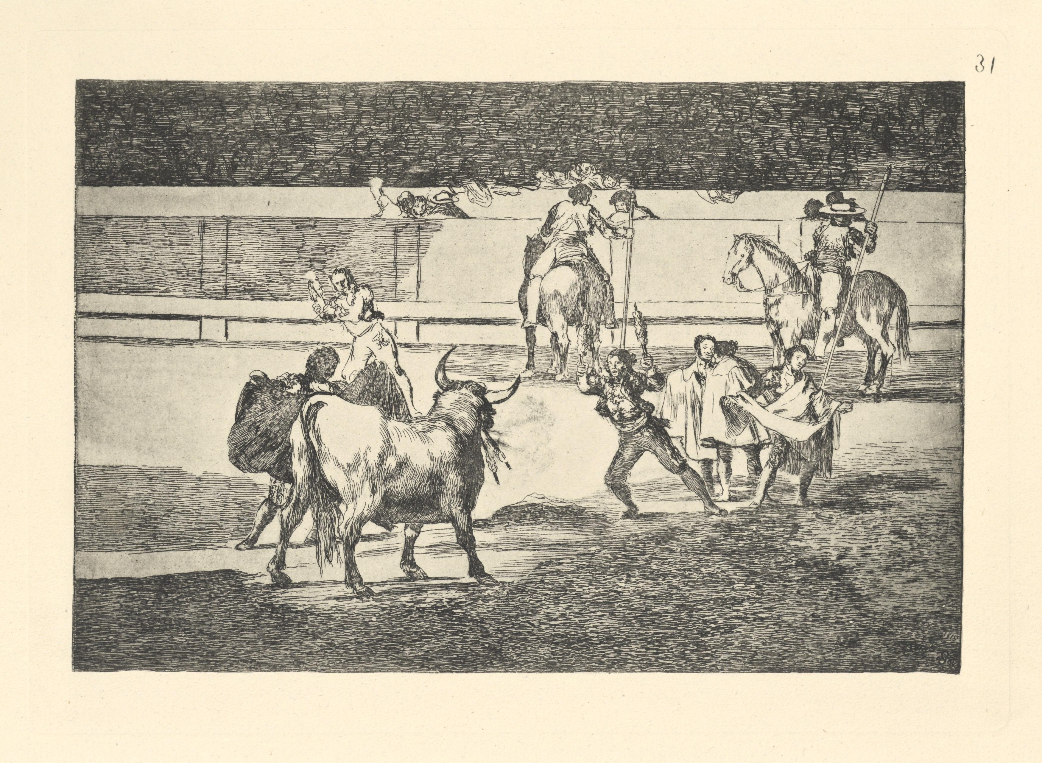 Tauromaquia - Plate 31 - Print by (after) Francisco Goya