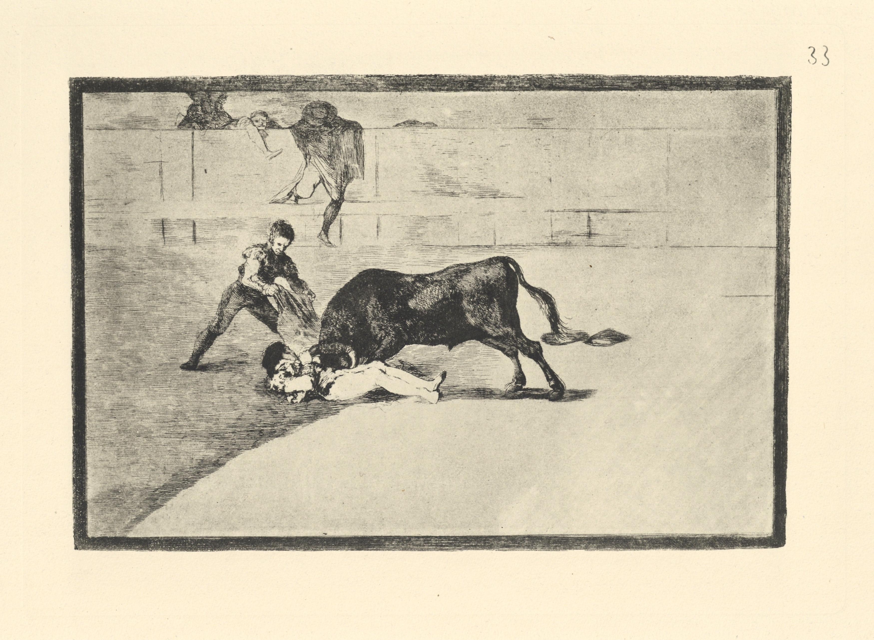 Tauromaquia - Plate 33 - Print by (after) Francisco Goya