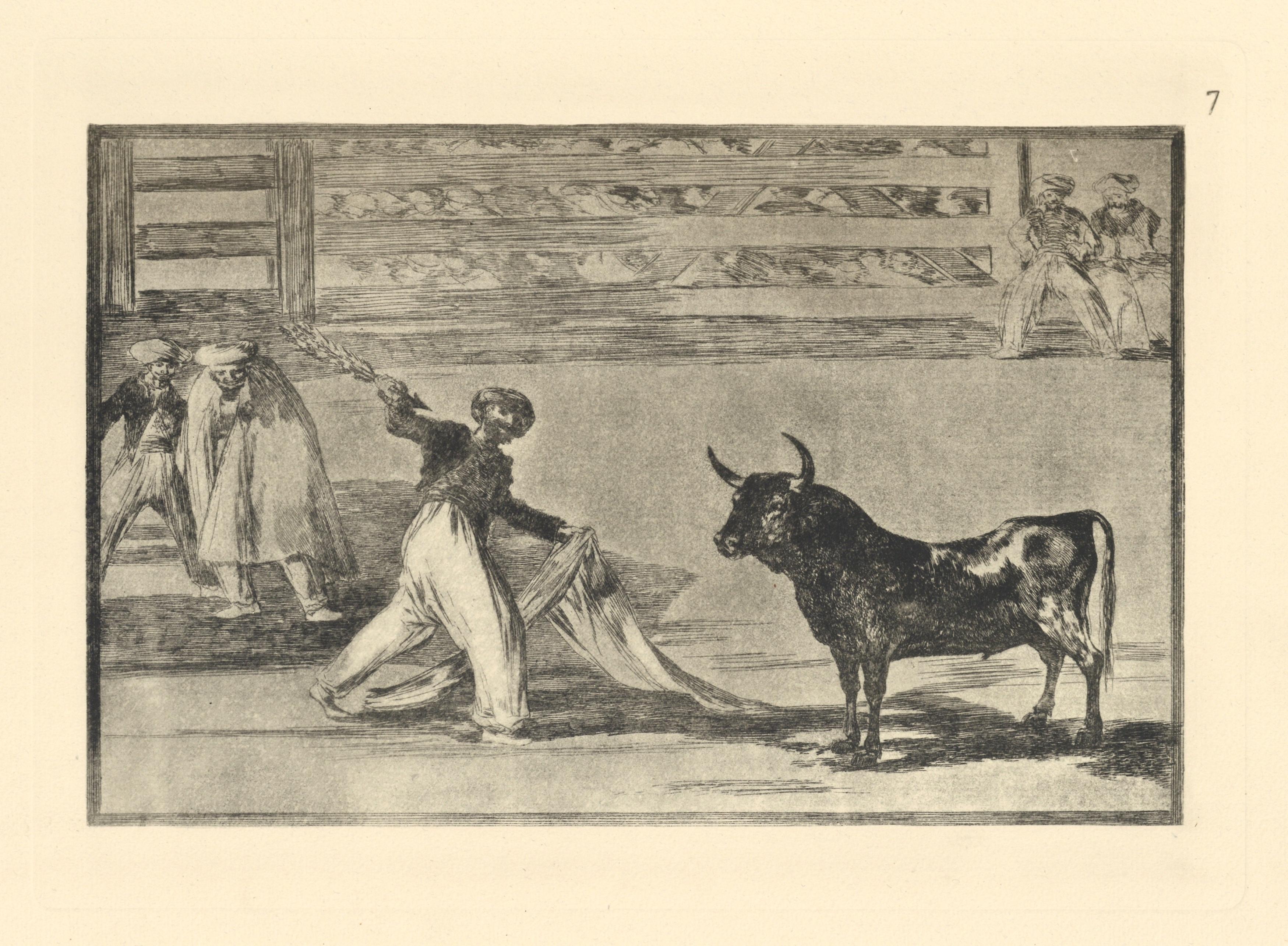 Tauromaquia - Plate 7 - Print by (after) Francisco Goya