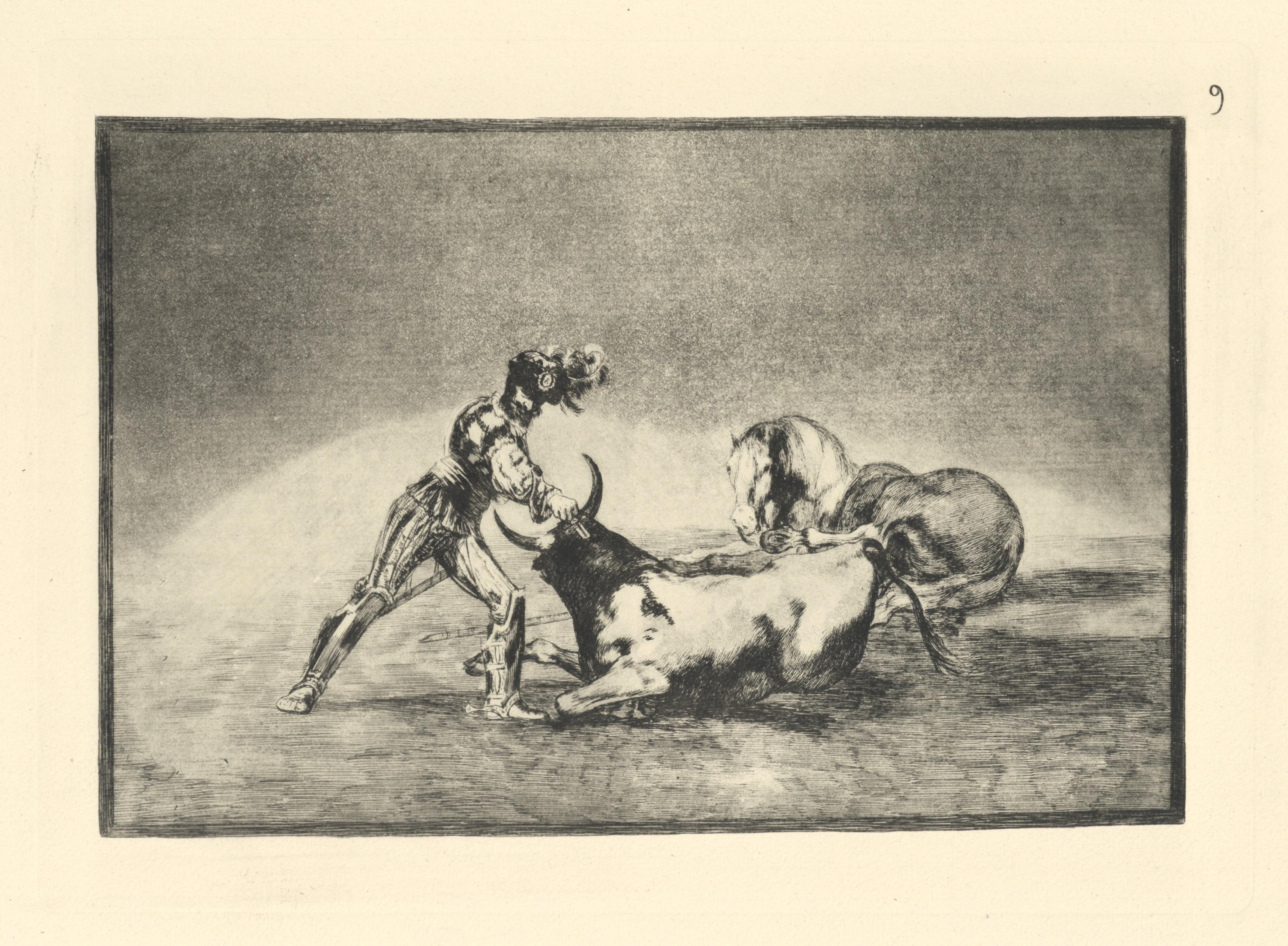 Tauromaquia - Plate 9 - Print by (after) Francisco Goya