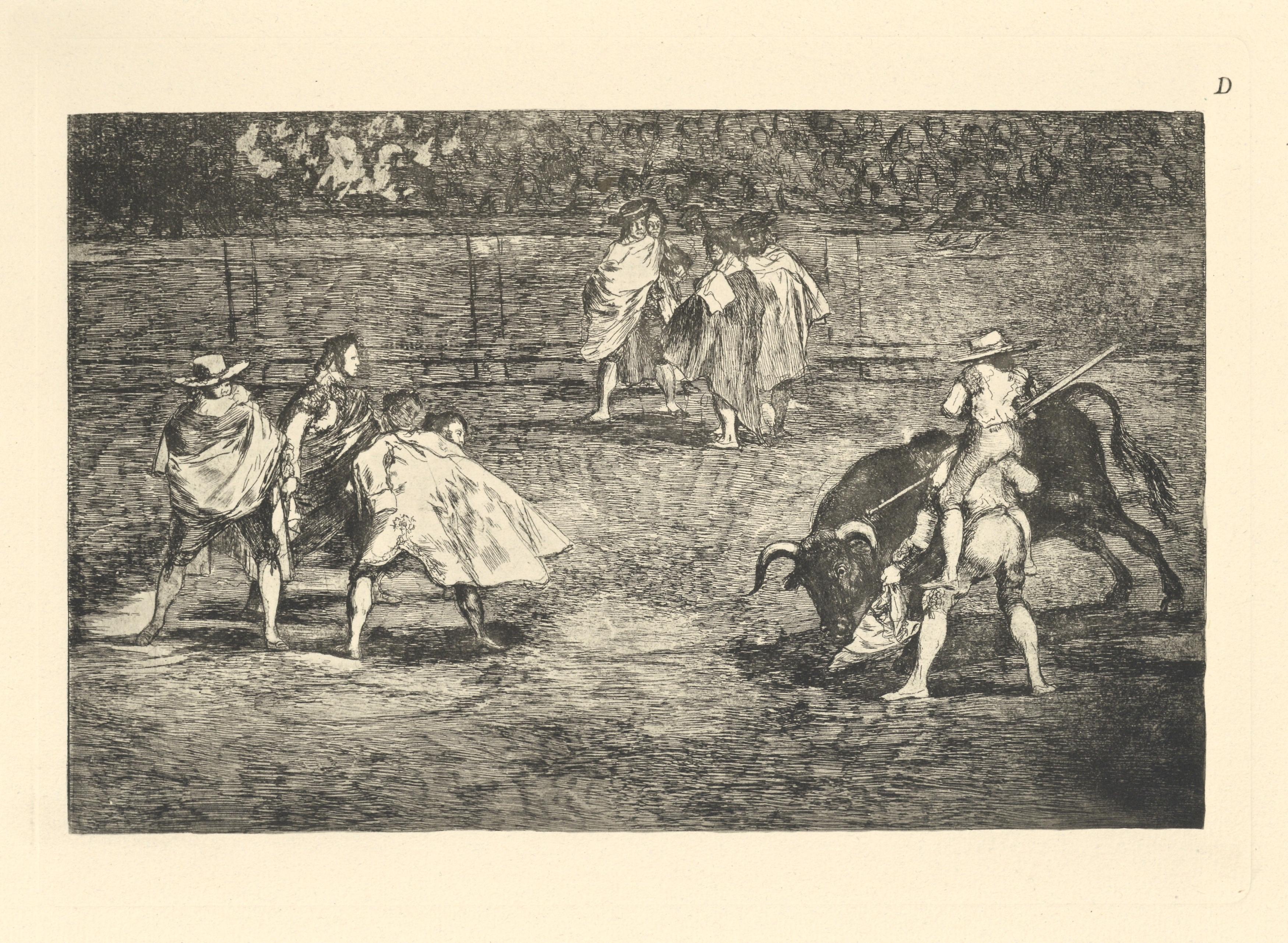 Tauromaquia - Plate D - Print by (after) Francisco Goya