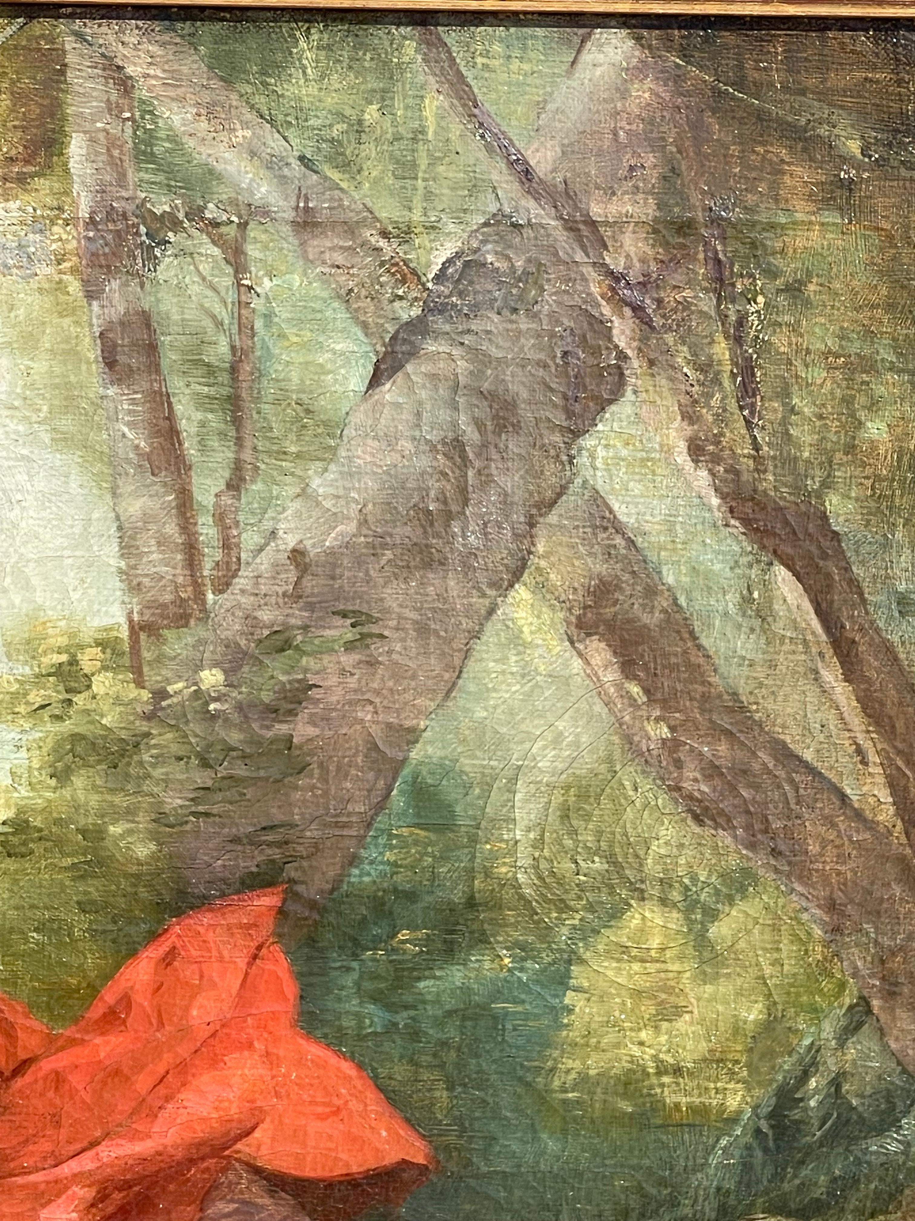 Nach François Boucher - Herbst, Öl auf Leinwand, 18. Jahrhundert im Angebot 4