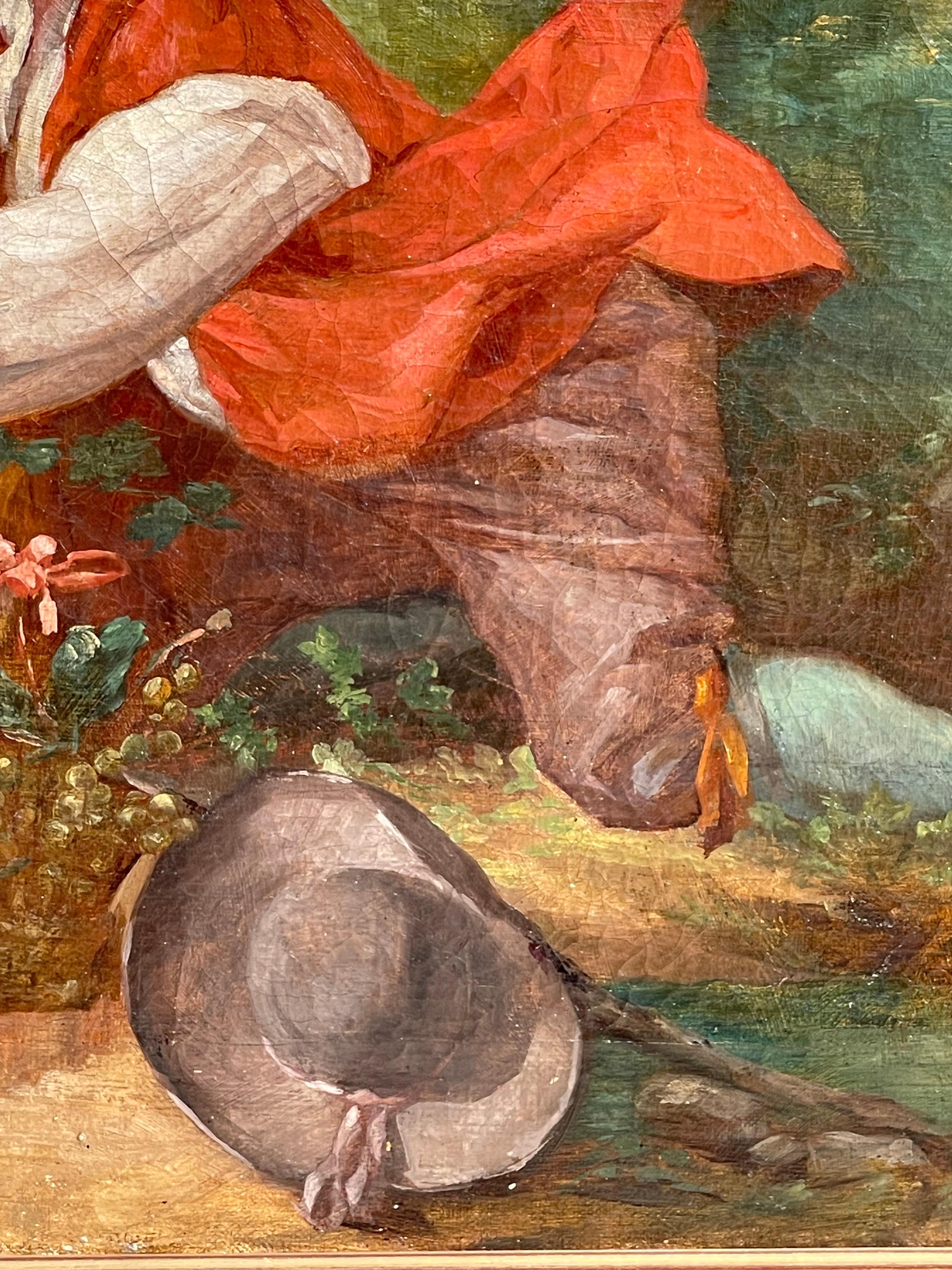 Nach François Boucher - Herbst, Öl auf Leinwand, 18. Jahrhundert im Angebot 2