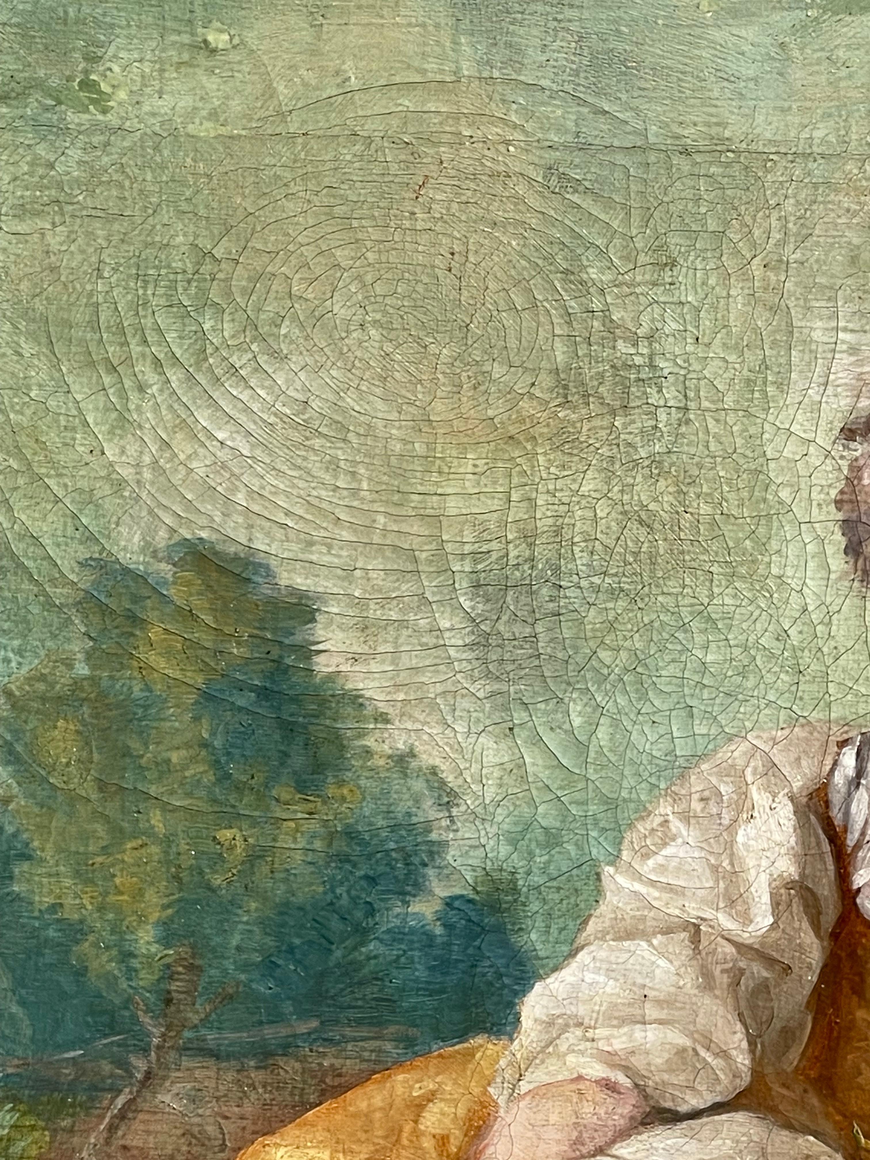 Nach François Boucher - Herbst, Öl auf Leinwand, 18. Jahrhundert im Angebot 3