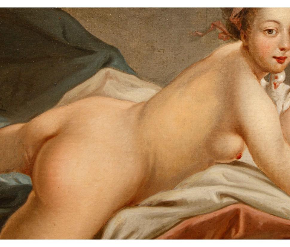 Nach Francois Boucher, Odaliske (Sonstige Kunststile), Painting, von (After) Francois Boucher