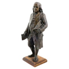 After Francois Marie Suzanne Bronze Benjamin Franklin