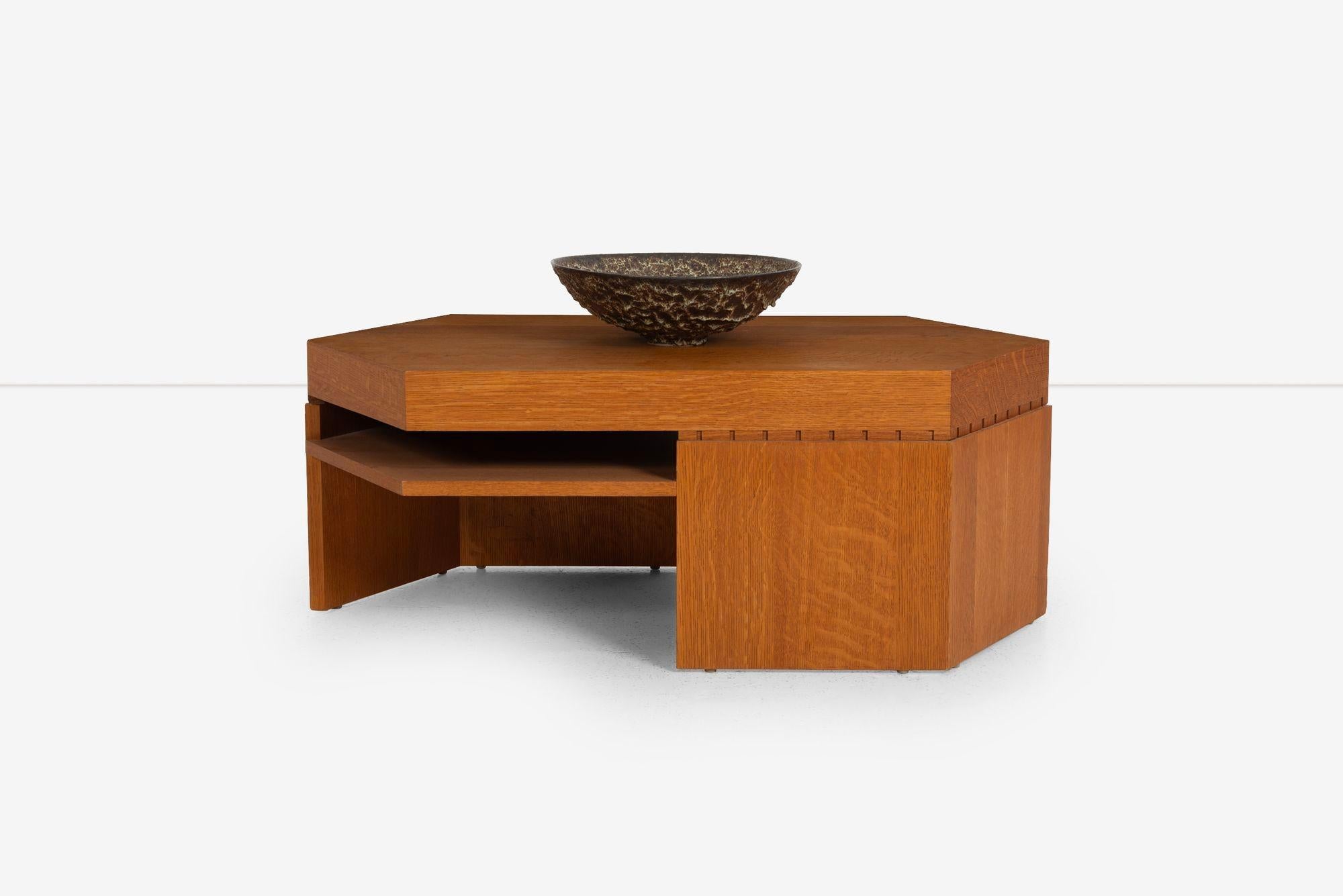 Lacquered After Frank Lloyd Wright Cocktail Table For Sale