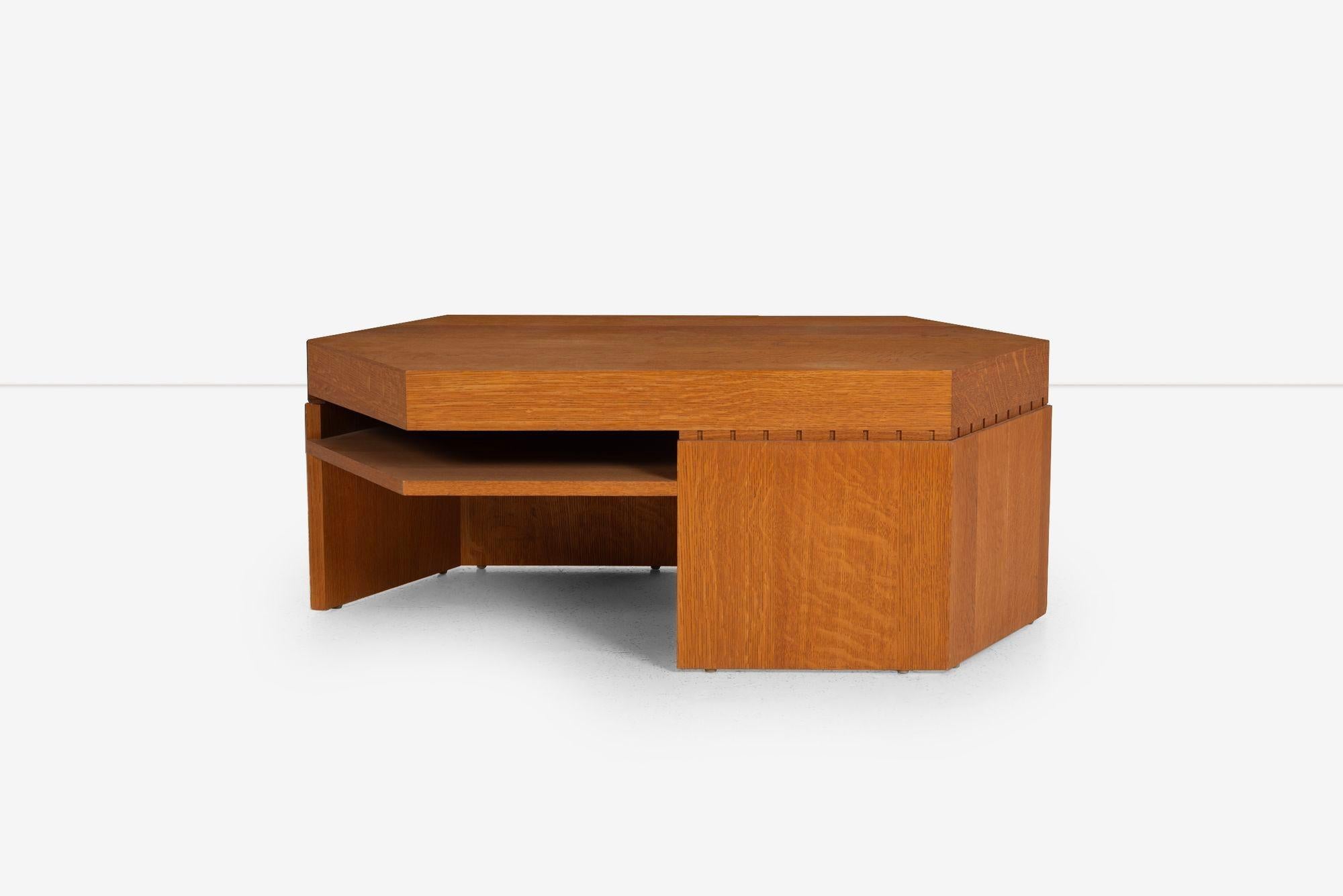 After Frank Lloyd Wright Cocktail Table In Good Condition For Sale In Chicago, IL